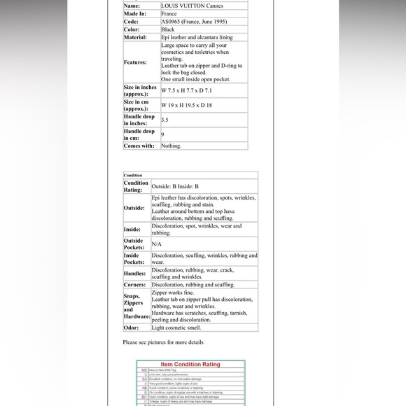 Louis Vuitton Black Epi Leather Cosmetic Case - Picture 10 of 10